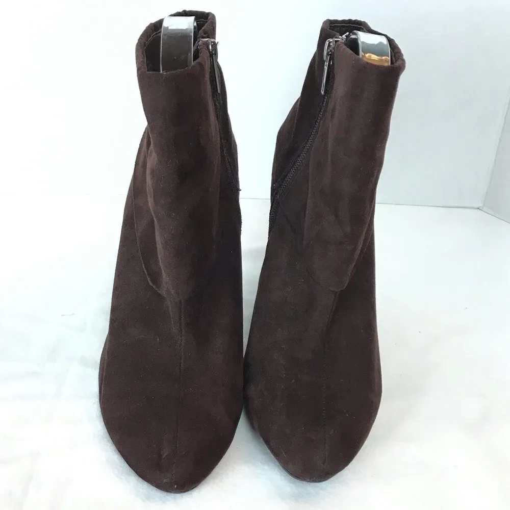 Marc Fisher Vallay 4 Brown Ankle Booties Sz 9